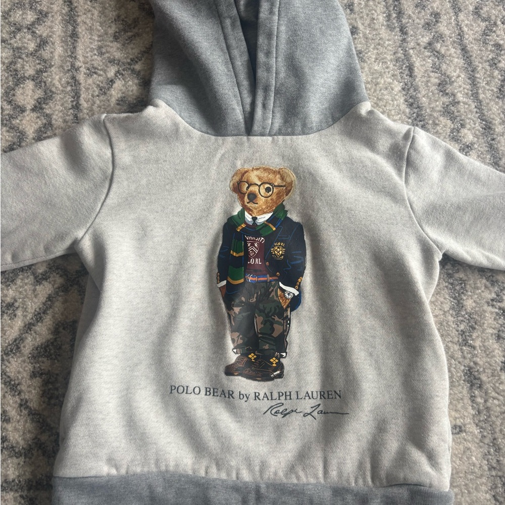 Ralph Lauren Kids Polo Bear Fleece Hoodie